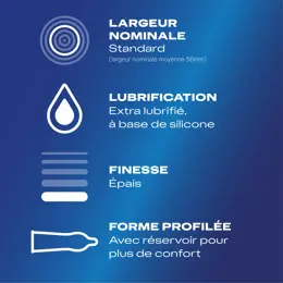 Durex Préservatifs Essential - 24 Préservatifs Extra Lubrifiés - Confort et Sécurité