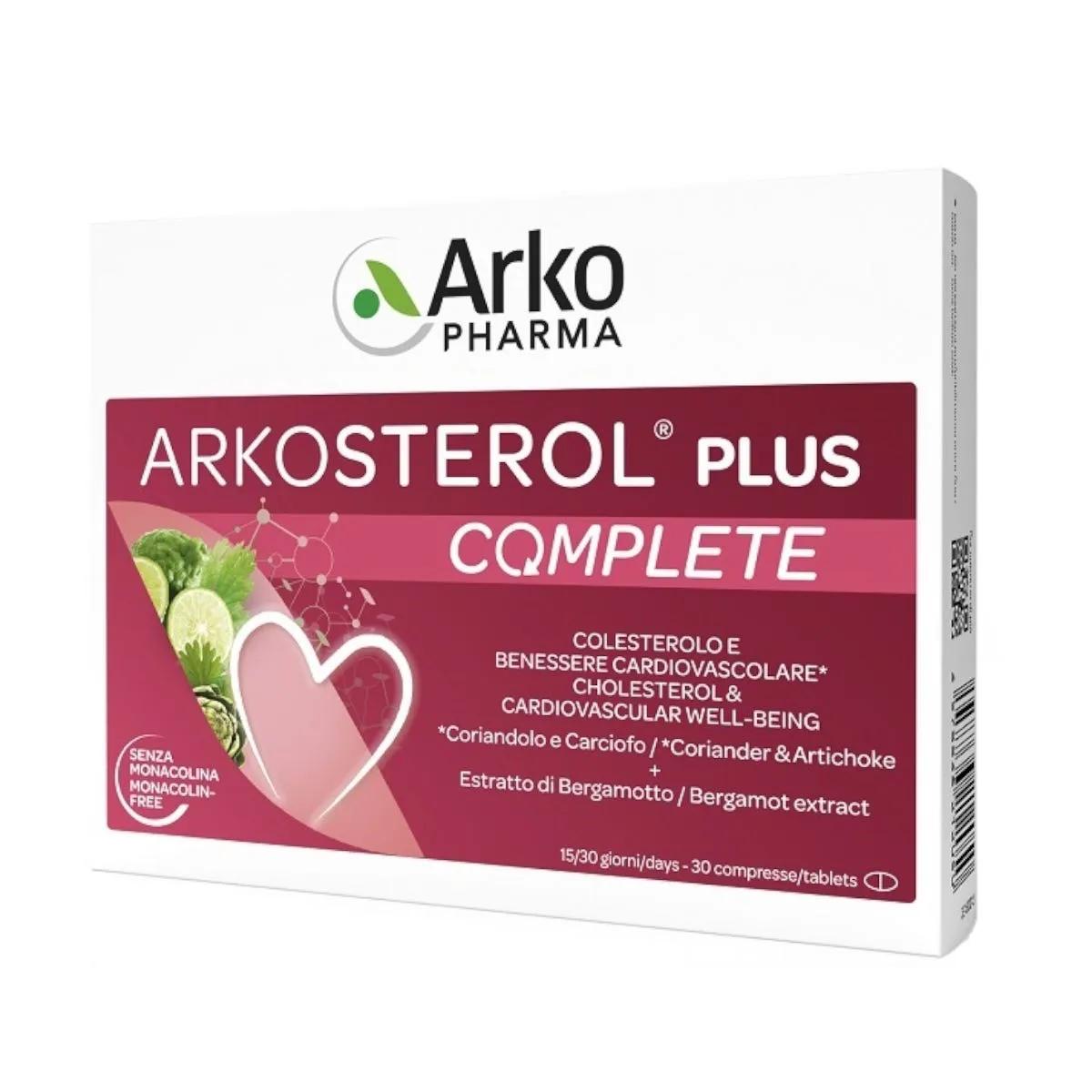 Arkosterol Plus Complete Integratore per Colesterolo 30 Compresse