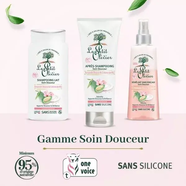 Le Petit Olivier - Shampooing Soin Douceur - Amande Douce Crème De Riz 200ml