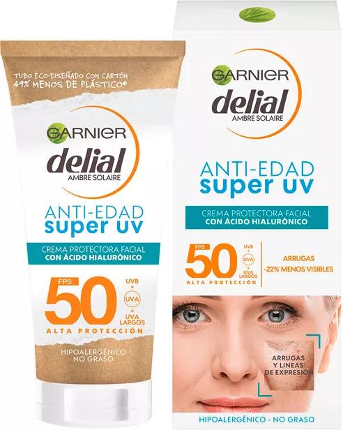 Garnier Delial Anti-Aging Facial Protective Cream SPF50 Hyaluronic Acid 50 ml