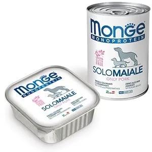 Monge Monoprotein Solo Maiale Cibo Umido Per Cani Adulti 400G