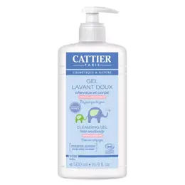 Cattier Bébé Gel Lavant Doux Bio 500ml