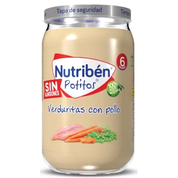 Nutriben Potito Inicio Pollo Con Guisantes Y Zanahoria