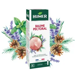 Humer Baume Pectoral Massage Poitrine et dos dès 3 ans 30ml