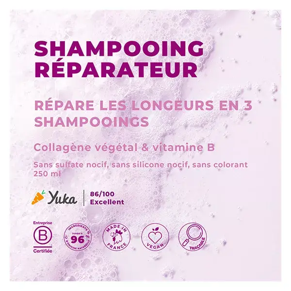 Energie Fruit Collagen Repair Shampoing Réparateur Cheveux Très Abimés 250ml