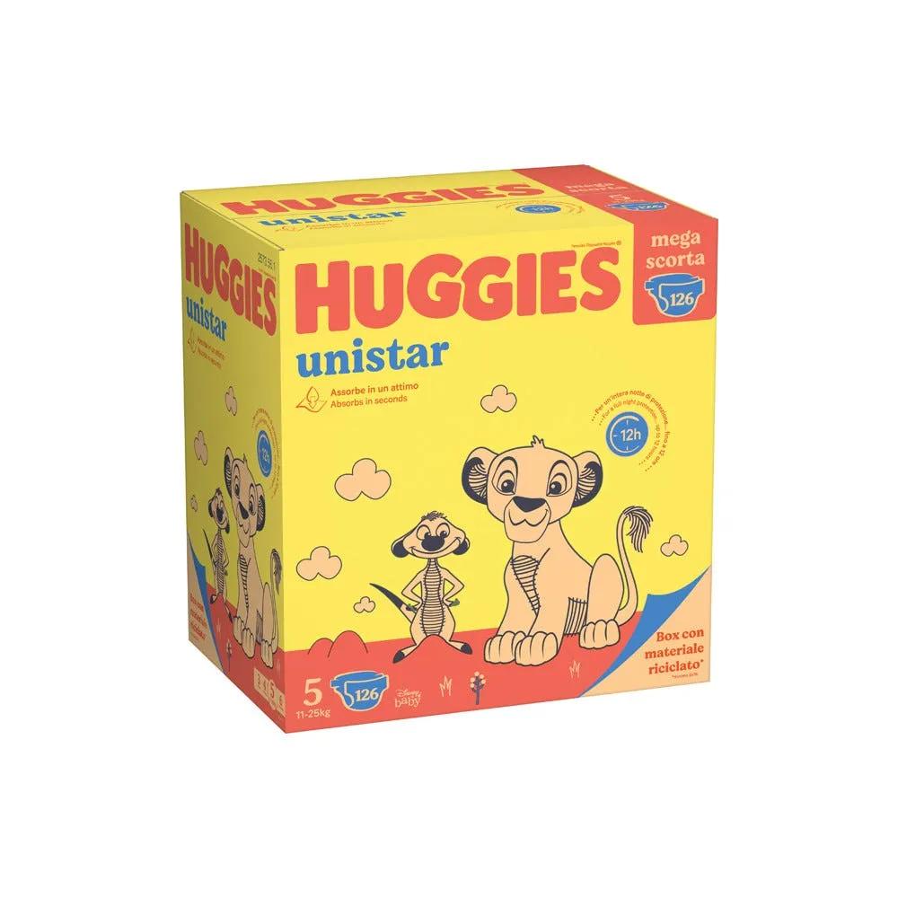 Huggies Unistar Pacco Mega Tg.5 126 Pezzi