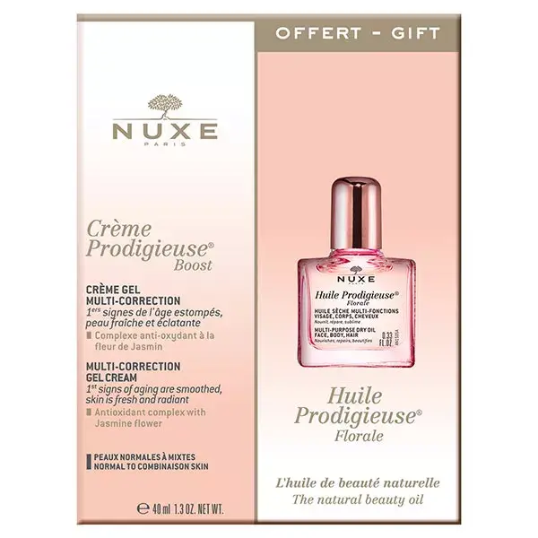 Nuxe Crème Prodigieuse Boost Multi-Correction Gel Cream 40ml + Huile Prodigieuse Florale 10ml Free