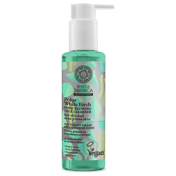 Natura Siberica Nettoyant visage réducteur de pores 145 ml