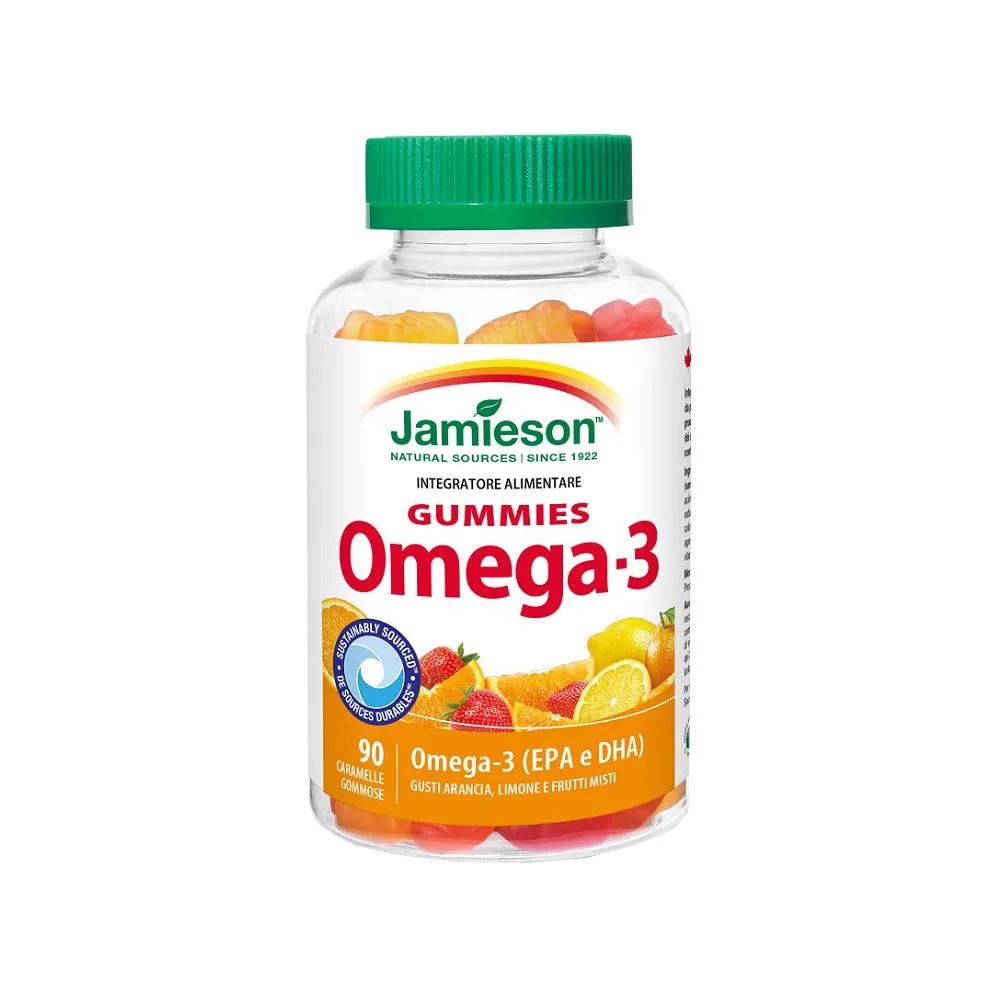 Jamieson Omega 3 Gummies Integratore 90 Caramelle Gommose