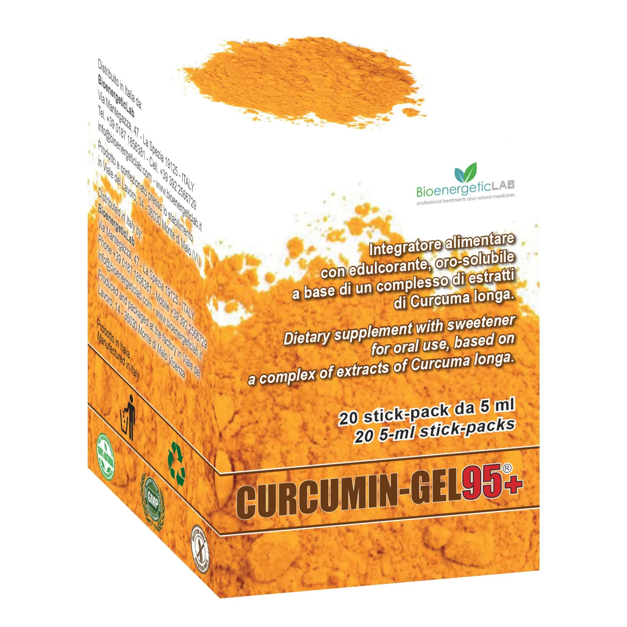 Curcumin-Gel 95+ Integratore Di Curcuma Bevibile 20 Stick-Pack