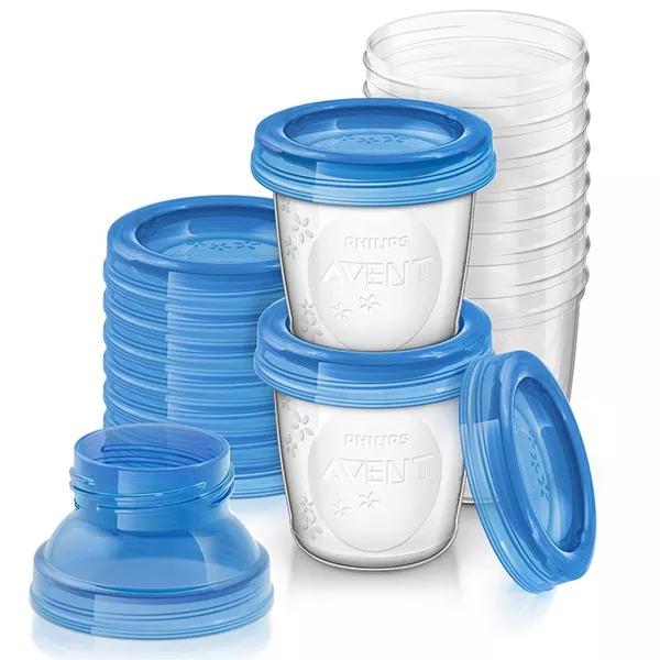Macetas de Adviento de conservación leche materna reusable 10 x 180ml