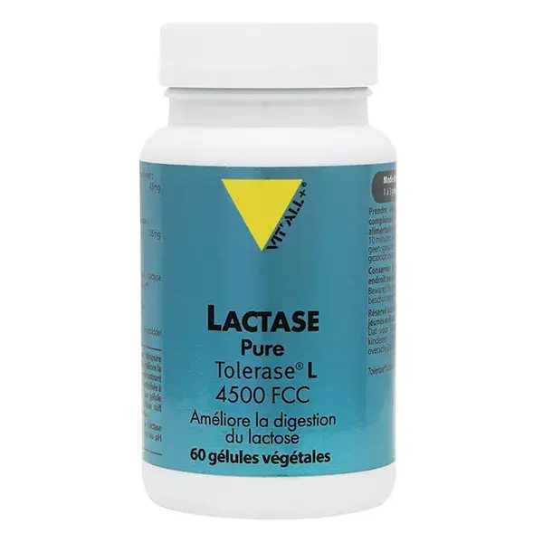 Vit'all+ Lactase Pure Tolerase® L 4500 FCC 60 gélules végétales