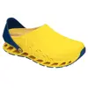 Scholl Chaussures Professionnelles Sabot Evoflex Jaune Bleu Marine Taille 35