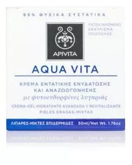 Apivita Aqua Vita Creme Hidratante 24 Horas Peles Oleosas Mistas 50 ml