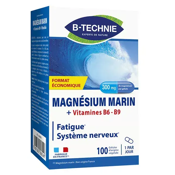 Biotechnie Marine Magnesium B6 + B9 + Marine Calcium Capsules x 100