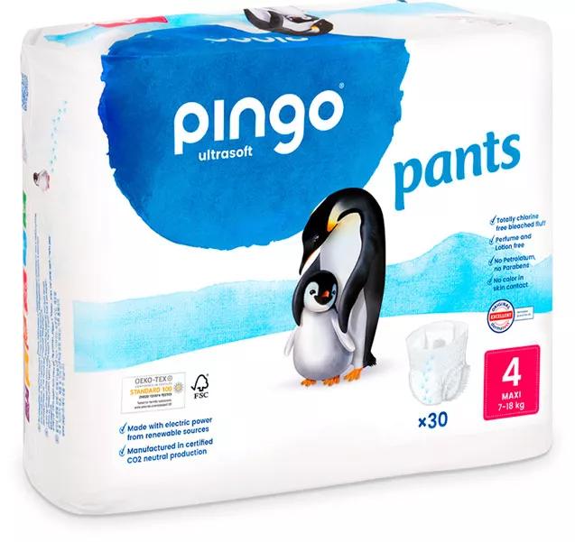 Pingo Pañales-Braguitas Ecológicos T4 (7-18 kg) 30 uds
