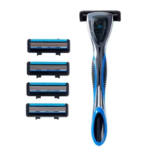 Vitry Men Care Rasoio Precisione 5 Lame + 4 Ricariche