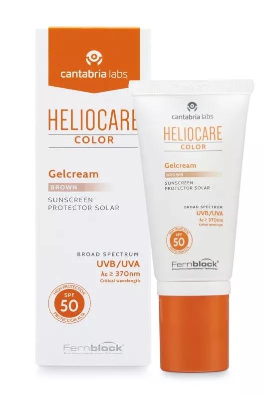 Heliocare Gelcreme Farbe Braun Spf 50 50ml