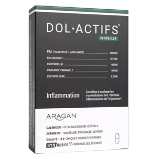 Aragan - Synactifs - Dolactifs® - Anti Infiammatorio - Curcuma - 20 Pillole