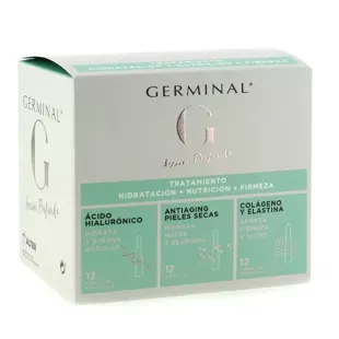 Ampoules Germinal Action Profonde Hydratation + Nutrition + Fermeté