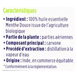 So'Bio Étic Aroma Huile Essentielle Menthe Douce Bio 10ml