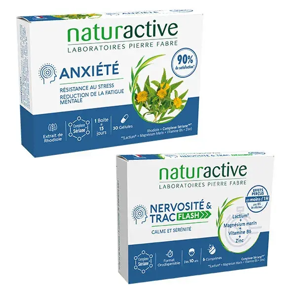 Naturactive Pack Stress Anxiété Nervosité Trac