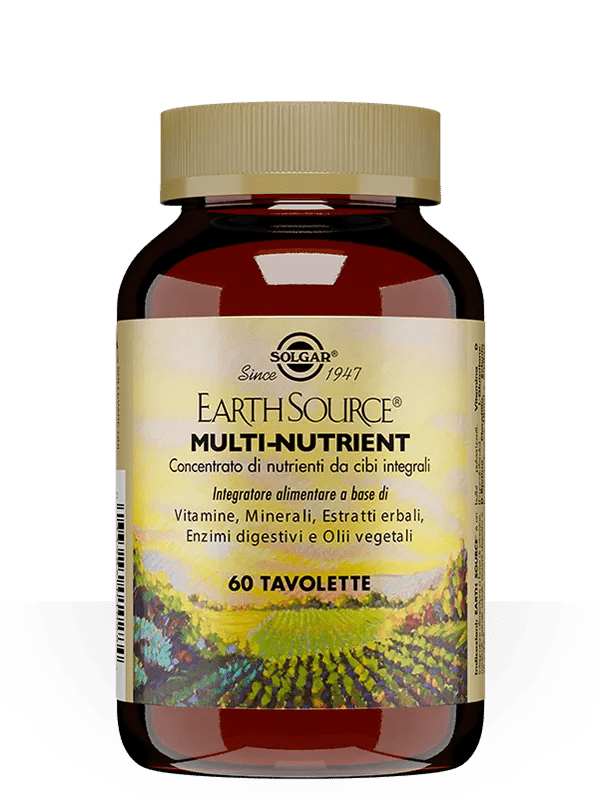 Solgar Earth Source Multinutrient Integratore Multivitaminico 60 Tavolette