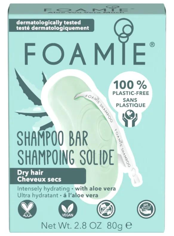 Foamie Shampoing Solide Aloe Vera Cheveux Secs