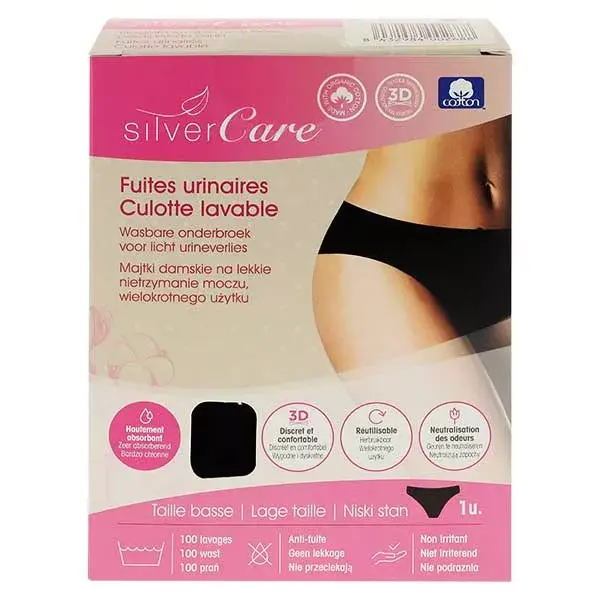 Silvercare Incontinence Culotte Taille Basse - T. S (34/36)
