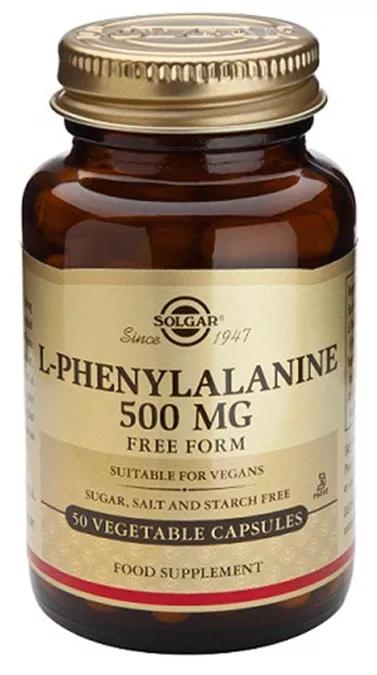 Solgar L-Fenilalanina 500 mg 50 Cápsulas