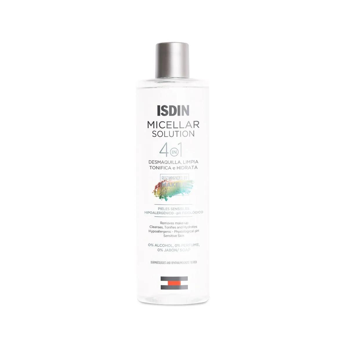 Isdin Micellar Solution 4 in 1 Acqua Micellare Struccante Per Pelle Sensibile 400 ml