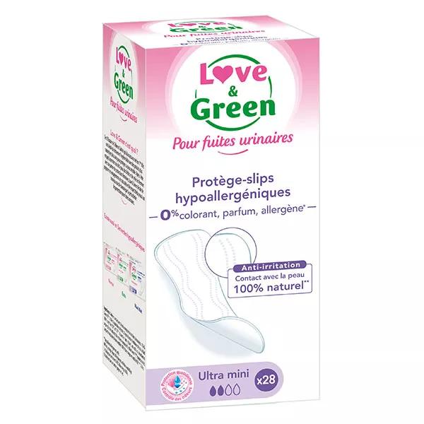 Love & Green Ultra Mini Compresas contra fugas urinarias 28 unidades