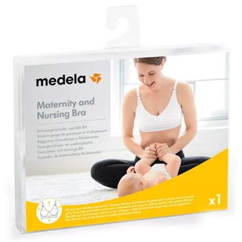 Medela Sutiã para maternidade e amamentação branco médio