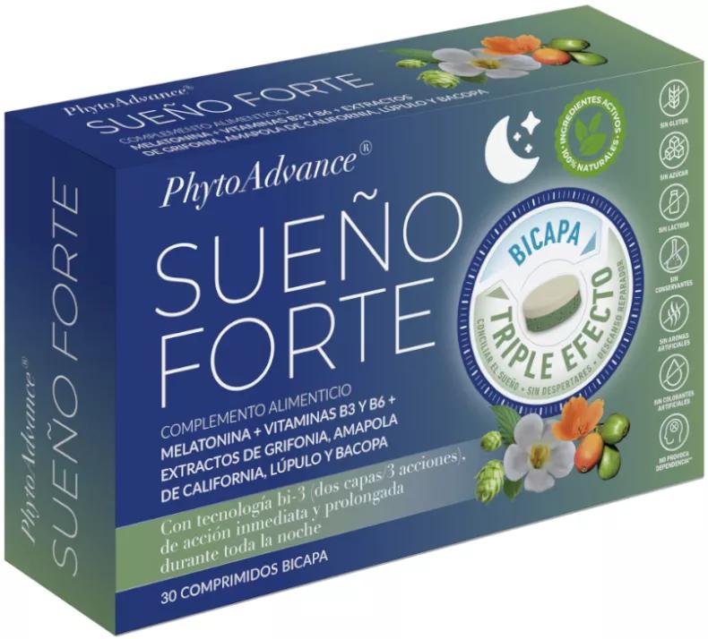 PhytoAdvance Sueño Forte 30 Comprimidos Bicapa