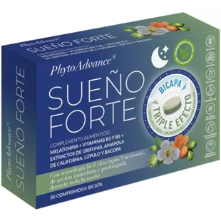 PhytoAdvance Sueño Forte 30 Comprimidos Bicapa