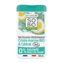 Léa Nature SO BiO étic Gel Douche Rafraichissant Cédrat et Criste Marine Bio 450ml