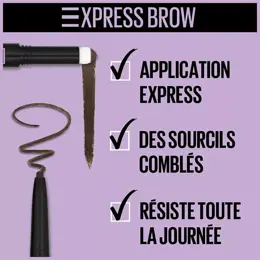 Maybelline New York Express Brow Duo Crayon + Poudre à Sourcils N°04 Marron Foncé