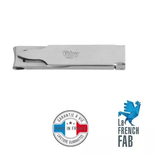 Vitry Clip de Uñas Ultra Fino de Acero Inoxidable