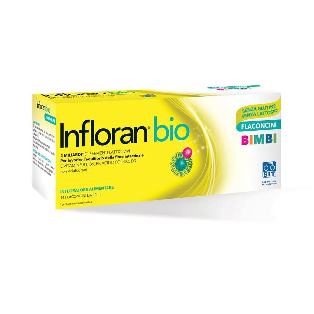 Infloran Bio Bimbi Integratore Benessere Flora Intestinale Bambini 14 Flaconcini