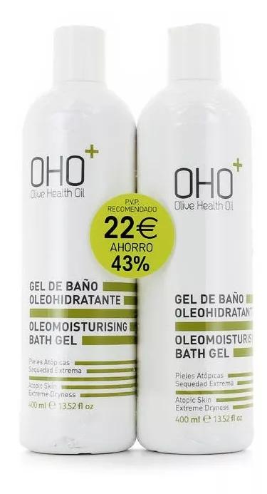 Bain Gel AHA Oléohydratant Duplo Lot de 2 x 400 ml