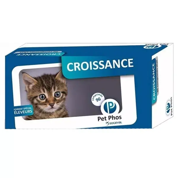 Pet Phos Croissance Chat 24 comprimés