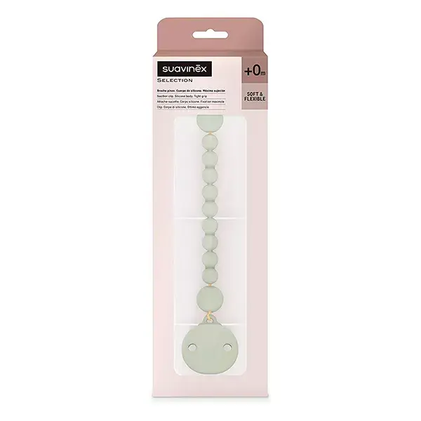 Suavinex Attache-Sucette Silicone Colour Essence Vert