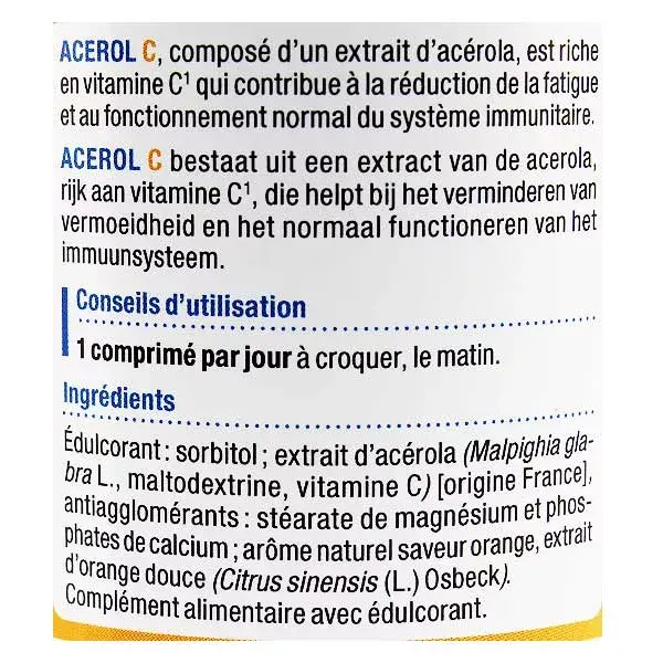 Nutergia Acerol C 60 comprimidos