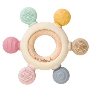 Saro Mordedor Sensorial Madera y Silicona