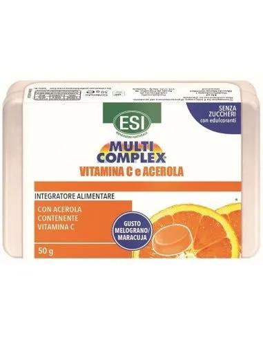 Esi Multicomplex Integratore Vitamina C ed Acerola  50 Caramelle