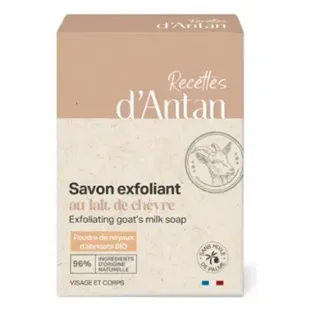 Recettes d'Antan Sapone esfoliante al latte di capra e noccioli di albicocca - panetto da 100 g