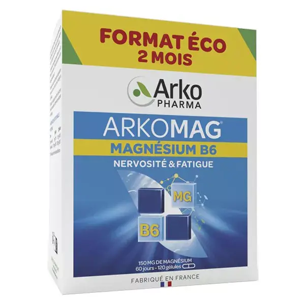 Arkopharma ArkoMag Magnésium B6 120 gélules