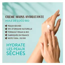 Lovea - Crème Mains - Huile De Coco Bio - Peaux Sèches 75ml