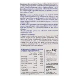 Arkopharma Forcapil Cheveux et Ongles Zinc Vitamine B 180 gélules