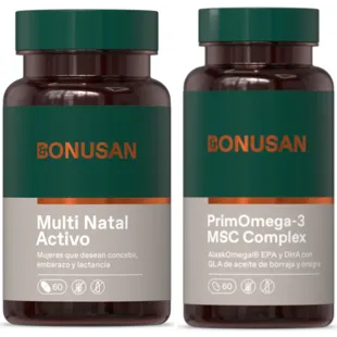 Bonusan Multi Natal Activo 60 Comprimidos + PrimOmega-3 MSC Complex 60 Comprimidos